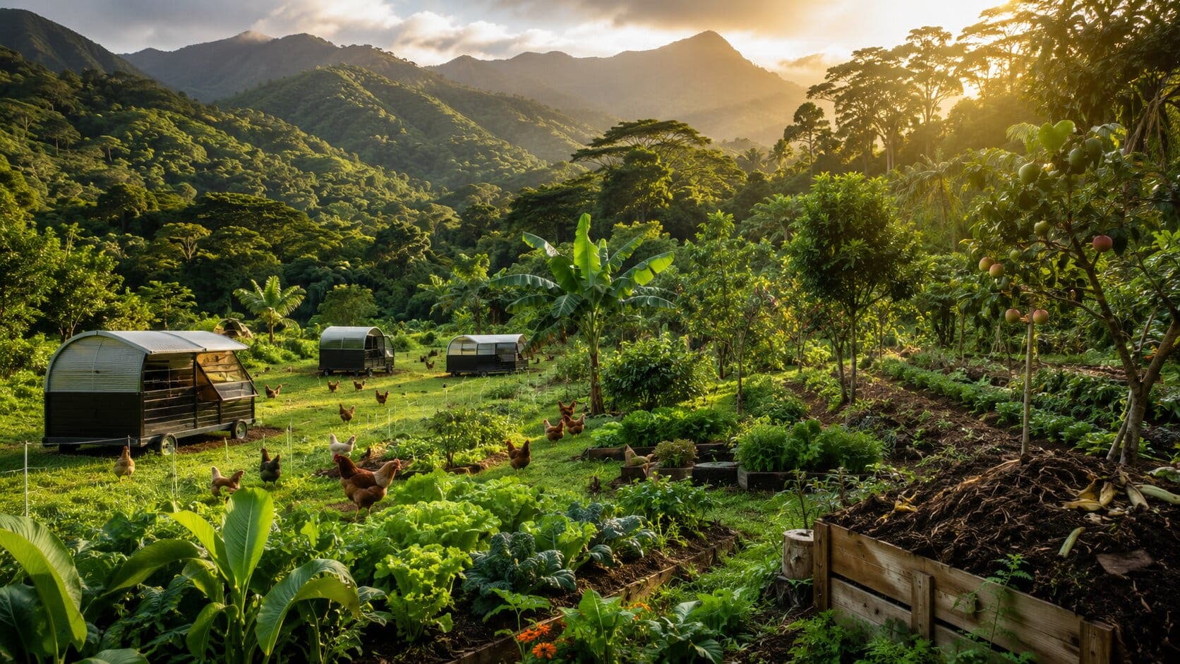 Sustainable agriculture fields in Puerto Rico